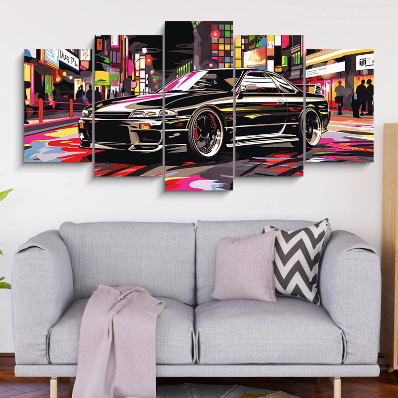 5 Part CAR Canvas 912