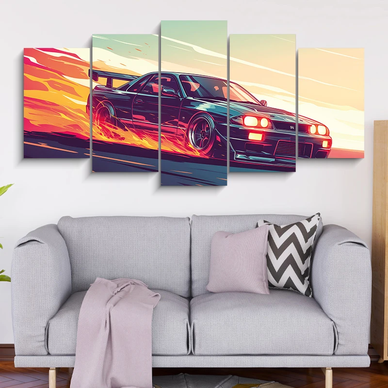 5 Part CAR Canvas 911