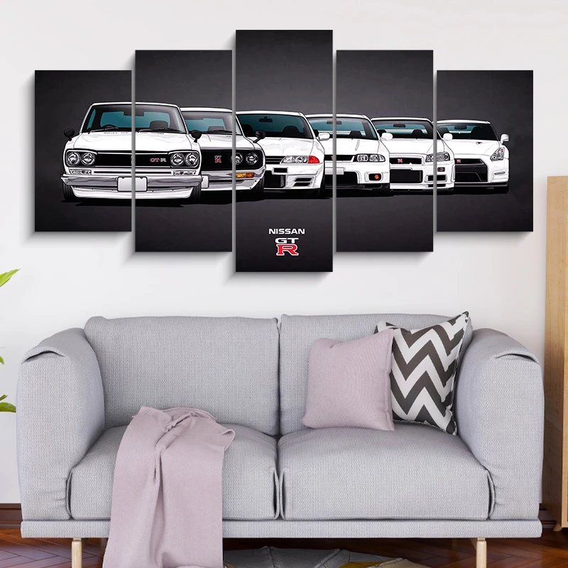 5 Part Exclusive Car Canvas 906