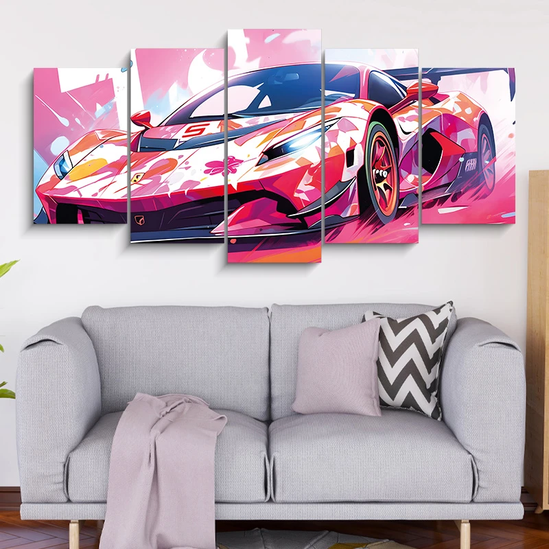 5 Part CAR Canvas 908